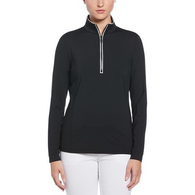 Original Penguin Ladies Lightweight Veronica 1/4 ZIp Pullover