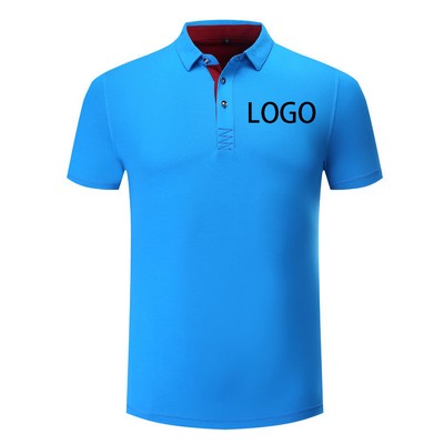 Casual Collared Short Sleeve Cotton Polo Shirts