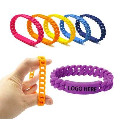 Silicone Twist Weave Bracelet