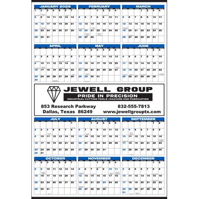 Year-In-View® Medium Memo Calendar