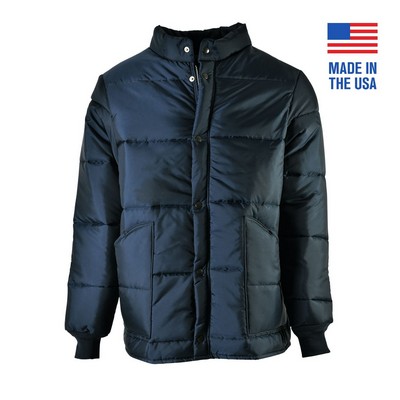 Fingertip Length Quilted Nylon Jacket - Domestic