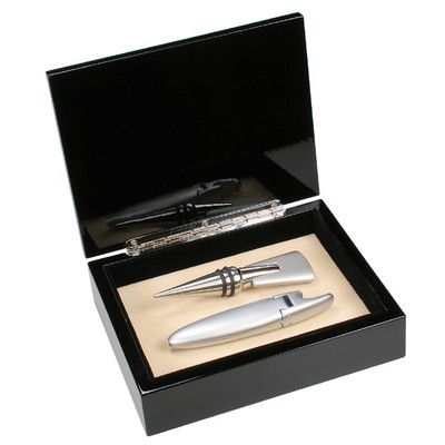 Two-in-One Corkscrew and Wine Stopper Gift Set