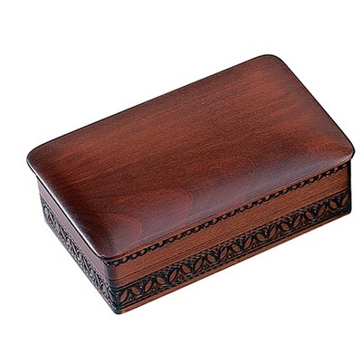 Brown Classic Box w/Dark Brown Trim (6 1/2"x4 1/4"x2")