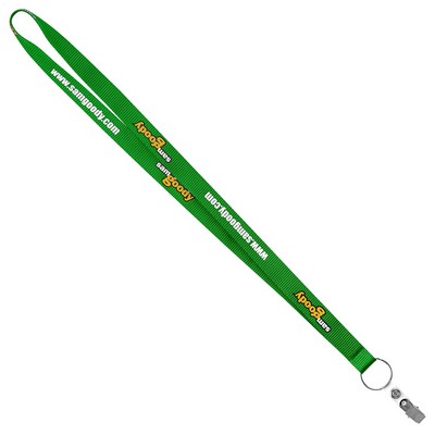 3/4" Recycled Screen Printed Lanyard