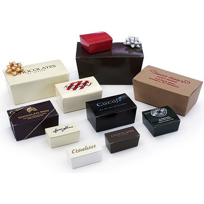 1/2 Contemporary Ballotin Paper Candy Box (5 7/8"x3 3/8"x2 1/2")