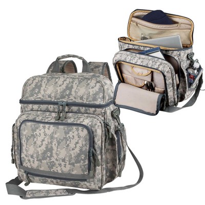 Digital Camo Compu Backpack (17"x17"x9")