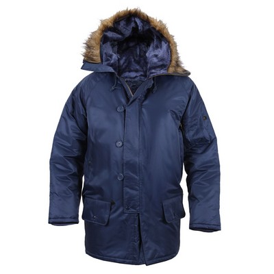 Navy Blue Military N-3B Snorkel Parka (S to XL)