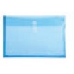 Blue Poly Envelope w/Button String Closure (14" x 10 ¼" x 1 1/8)