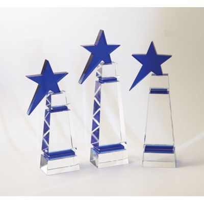 Shooting Star Optic Crystal Award (3¼"x9")