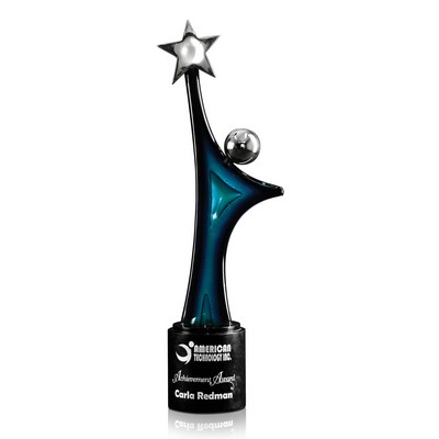 Chrome Art Glass Award - Star Gazer