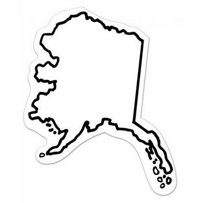 Alaska State Shape Magnet - Full Color