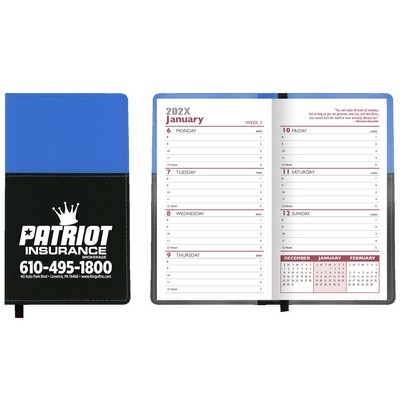 Mystic Series Soft Cover 2 Tone Vinyl Weekly Planner/ no Map / 1 Color