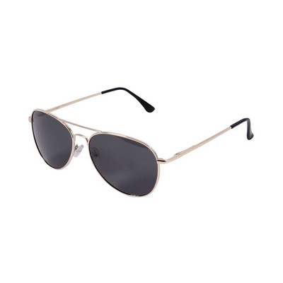 G.I. Type 58MM Polarized Sunglasses Gold Frames w/Smoke Lens