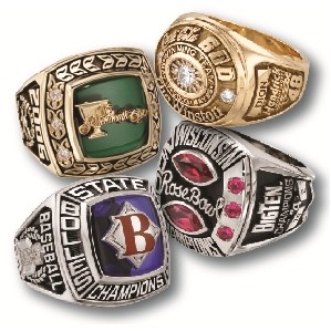 Sterling Silver Athletic Rings