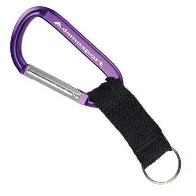 3" Large Carabiner with Web Strap