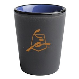 1.5 Oz. Hilo Shot Glass (Matte Black/Ocean Blue)