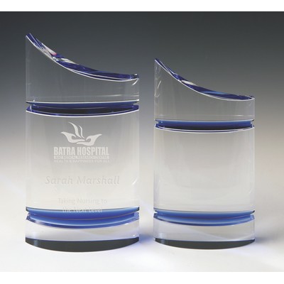 Serenity Sails Optic Crystal Award (4½"x8")