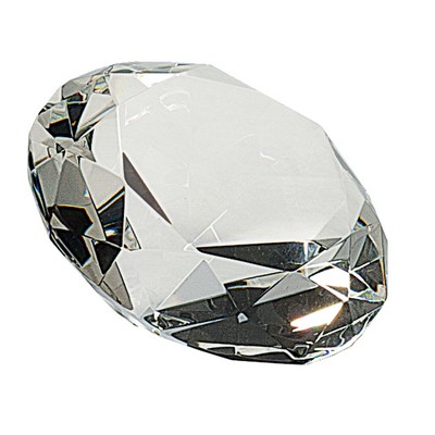 2 1/2" Clear Crystal Diamond (4" Diameter)