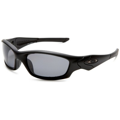 Oakley® Straight Jacket Sunglasses - Matte Black/Gray Polarized