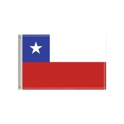 60"W x 36"H National Flag, Chile, Double-Sided