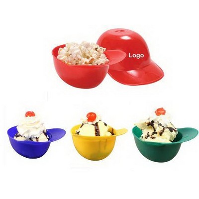 Mini Baseball Helmet Ice Cream Bowl