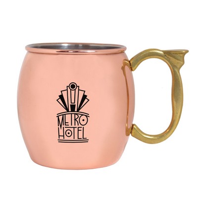 16 Oz. Classic Copper Moscow Mule Mug w/Mirror Finish