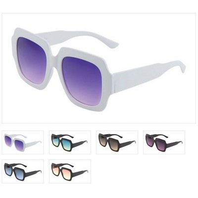 Square Sunglasses with Oceanic Color Lens