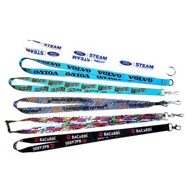 5/8" Ecospun Recycled Polyester full color Sublimated Lanyard