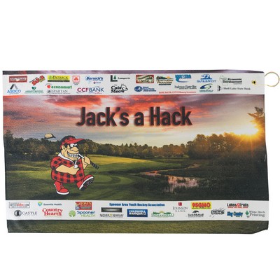 Full Bleed Microfiber Golf Towel (24" x 15")