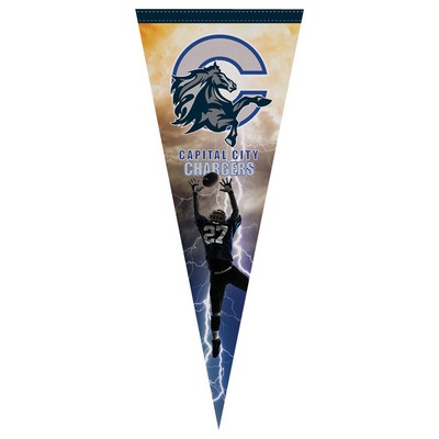 No Strip Pennant (12"x30") Four Color Process Imprint