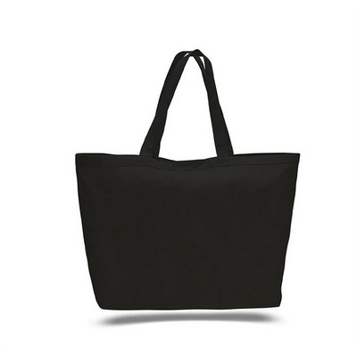 Canvas Big Tote with Velcro Closure