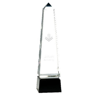 Pinnacle Peak Crystal Award, 10"H