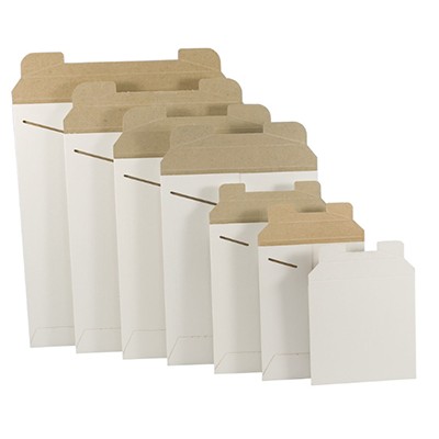 Flat White Cardboard Mailer Envelope (22"x27")