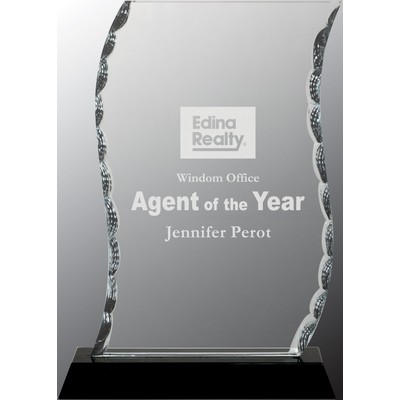 Scroll Facet Glass with Base Award