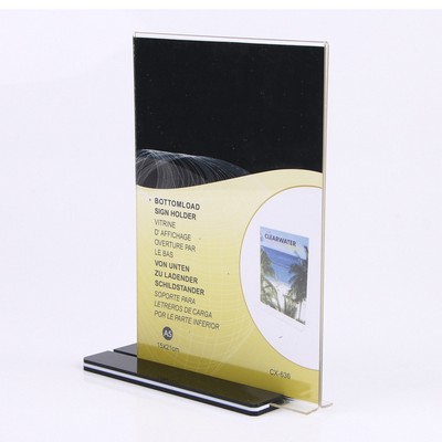 Acrylic Table Menu Card Holder