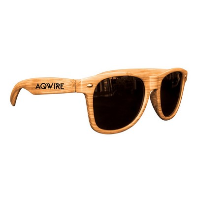 Wood Grain Sunglasses