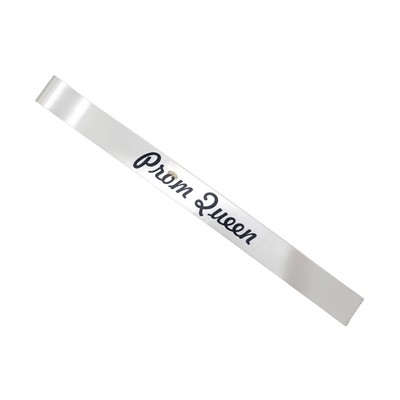 Full Color Stock Sashes (3"x72") - Prom Queen