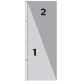 8' x 3' Diagonal Style Vertical Nylon Decorative Flag