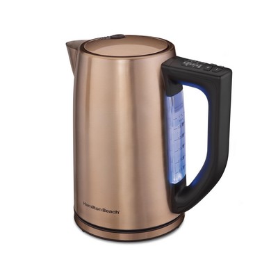 Hamilton Beach® 1.7 L Variable Temperature Electric Kettle w/Copper Finish