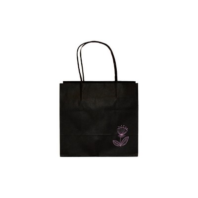 Black Turn Top Paper Shopper