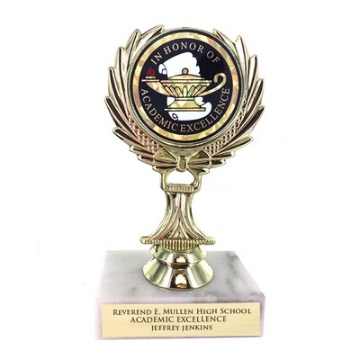 5 ¼" Honor of Academic Excellence Insert Trophy Rise