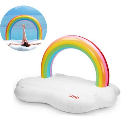 White Floating Island Summer Pool Raft Lounge Beach Toy