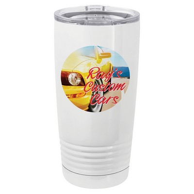 Polar Camel 20 oz. White Vacuum Insulated Tumbler w/Lid