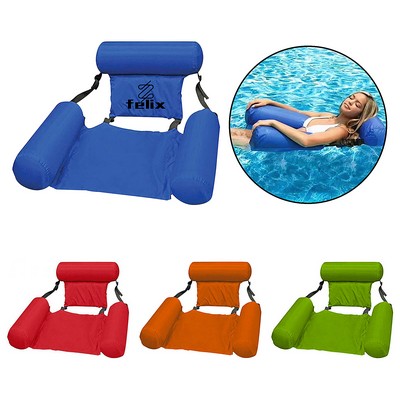 Inflatable Swimming Hammock Float Foldable Seat Lounger Recliner