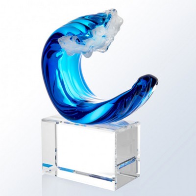 Unique Art Glass Tidal Wave.