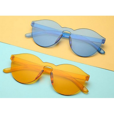 Transparent Candy Color Sunglasses