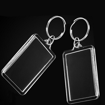 Transparent Acrylic Photo Keychain