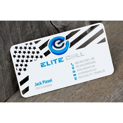 White Metal Business Cards