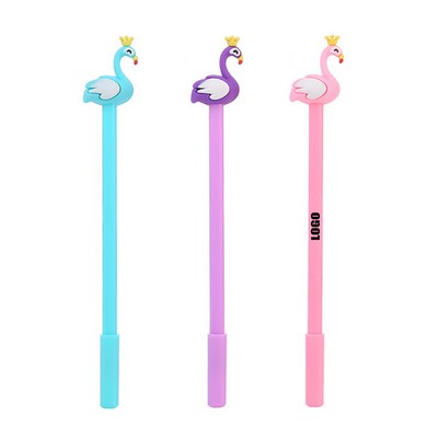 Crown Flamingo Shaped Pen