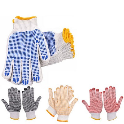 Work Safety Protection Dotted Gloves